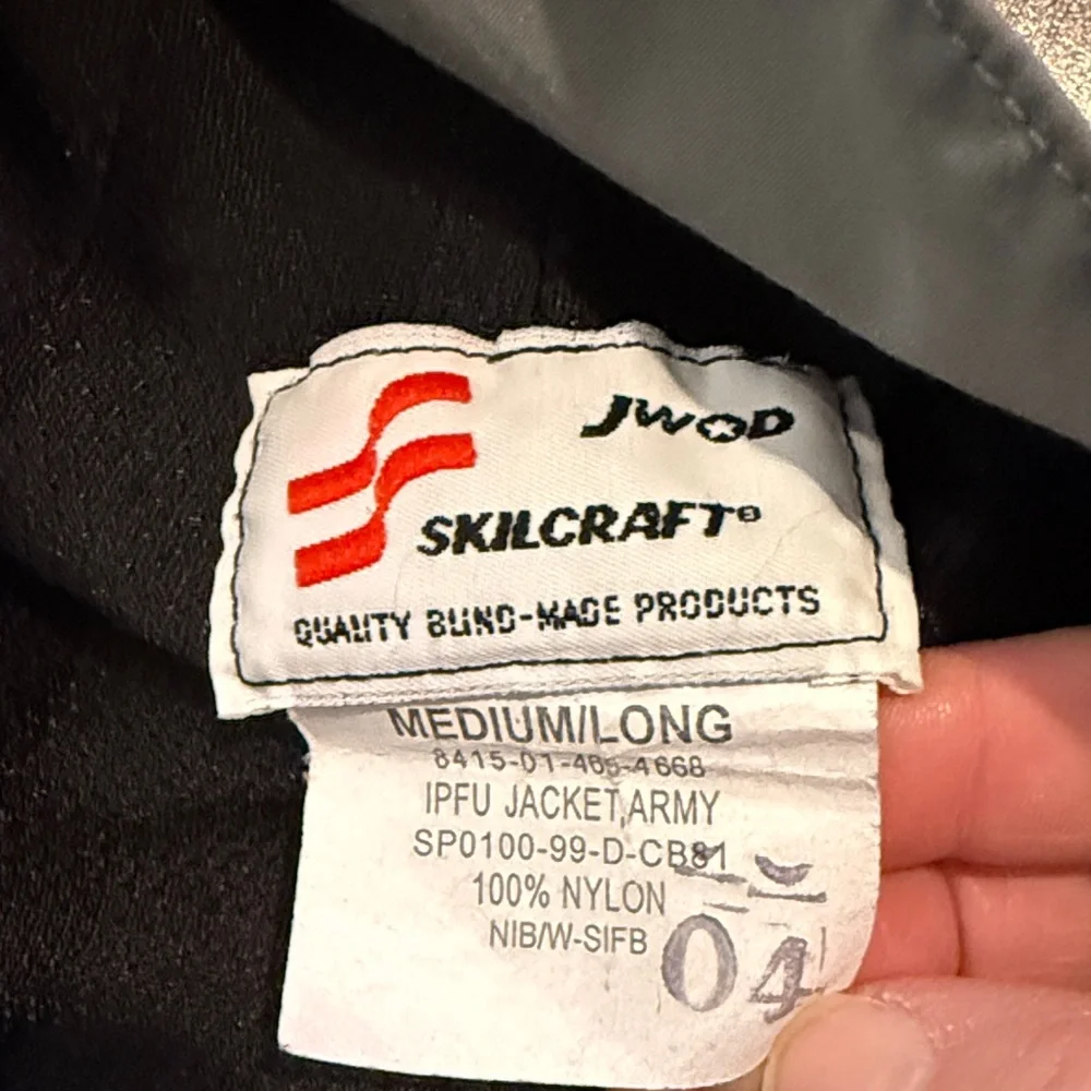 ARMY zip up jacket size MED